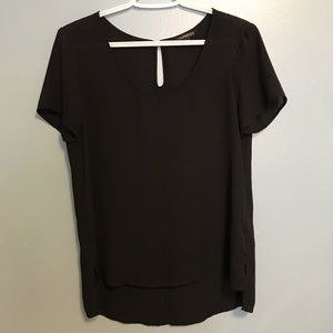 Black silky women’s Express  top. Size small.